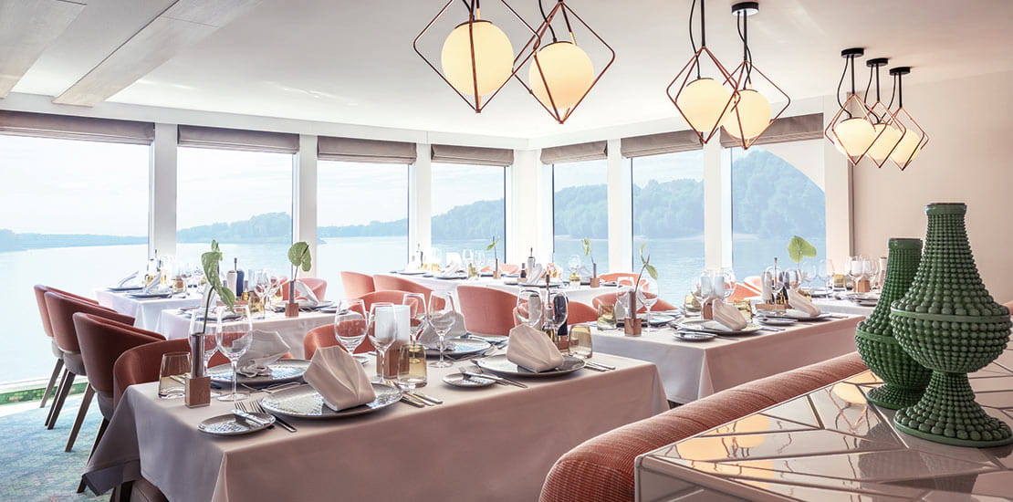 The Delta speciality restaurant on Spirit of the Danube